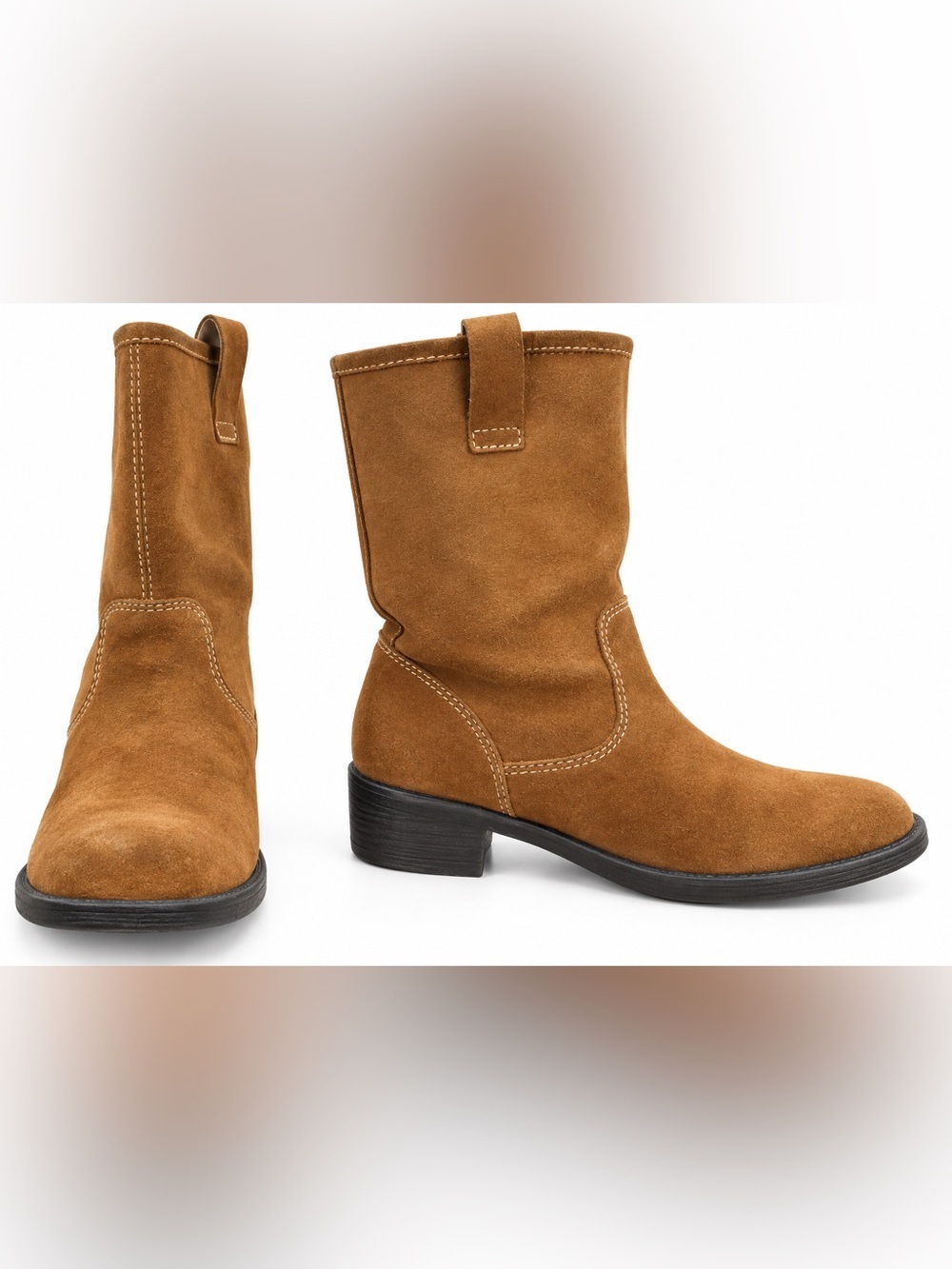 Glacee Vintage Wellington-style pull-on work boot